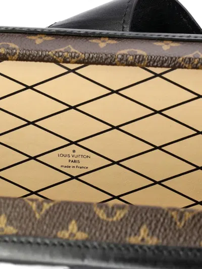 Pre-owned Louis Vuitton Petite Malle Handbag Monogram Canvas Clutch Bag In Brown