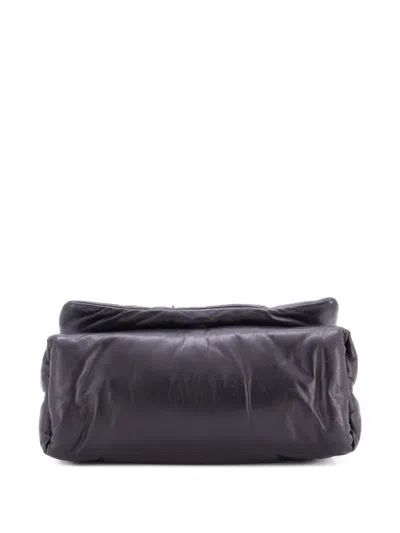 Pre-owned Prada Padded Leather Shoulder Bag In Black