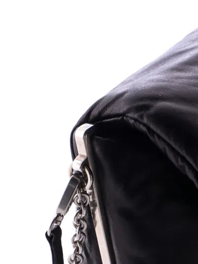 Pre-owned Prada Padded Leather Shoulder Bag In Black