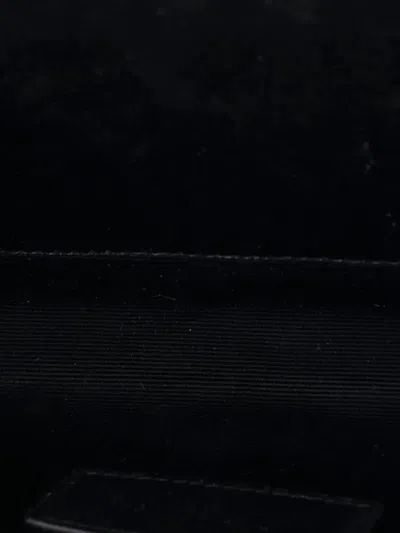 Pre-owned Saint Laurent Classic Monogram Envelope Wristlet Matelasse Chevron Leather Clutch Bag In Neutral