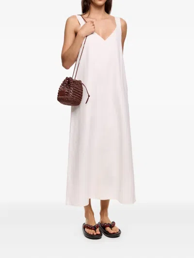 Bimba Y Lola Plaited Leather Bucket Bag In Brown