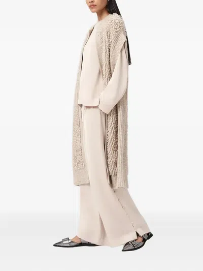 Allsaints Leanne Trousers In Neutral