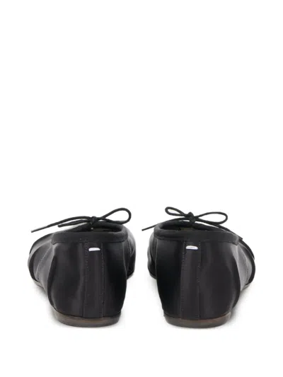 Maison Margiela Split-toe Tie Ballerina In Black