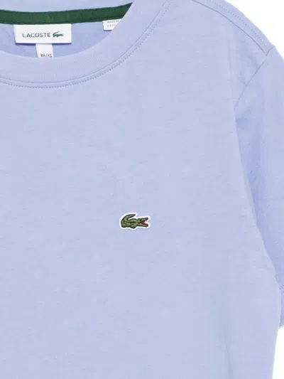 Lacoste Cotton T-shirt In Blue