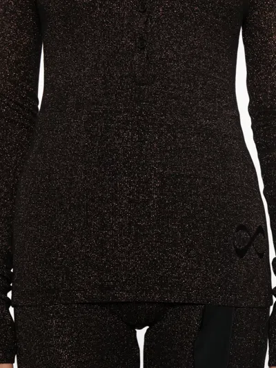 Ottolinger Double Closure Rib Longsleeves In Black