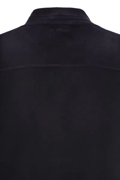 Mc2 Saint Barth Camden - Wool Blend Bomber Jacket In Blue