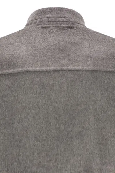 Mc2 Saint Barth Camden Raw-cut Bomber Jacket In Gray