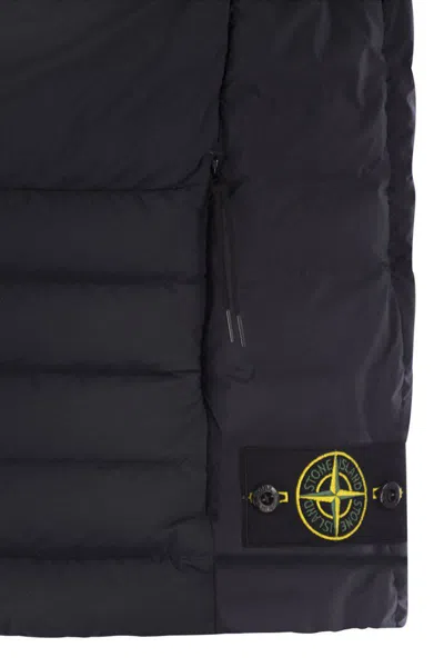Stone Island Lightweight Sleeveless Padded Vest Pockets In Blue