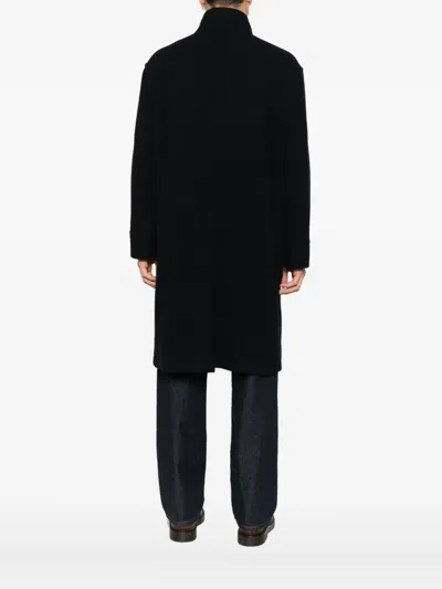 Tagliatore Tailored Blue Coat With Structured Silhouette And Timeless Appeal In Black