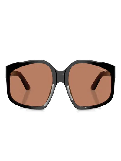 Miu Miu Square-frame Sunglasses In Brown