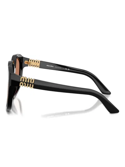 Miu Miu Square-frame Sunglasses In Brown