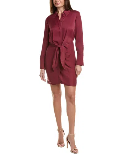 Ted Baker Wrap Mini Dress In Burgundy
