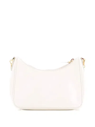 Pre-owned Prada Re-edition 2005 Shoulder Bag Saffiano Leather Small Crossbody Bag In White