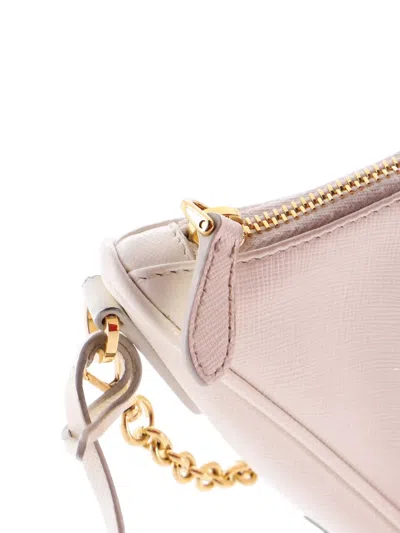 Pre-owned Prada Re-edition 2005 Shoulder Bag Saffiano Leather Small Crossbody Bag In White