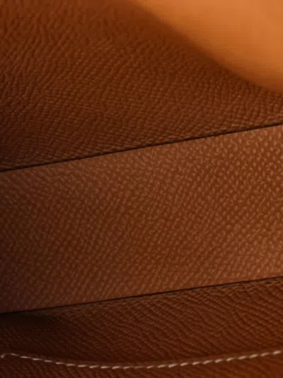 Pre-owned Hermes Nap Wallet Bag Epsom Crossbody Bag In Brown