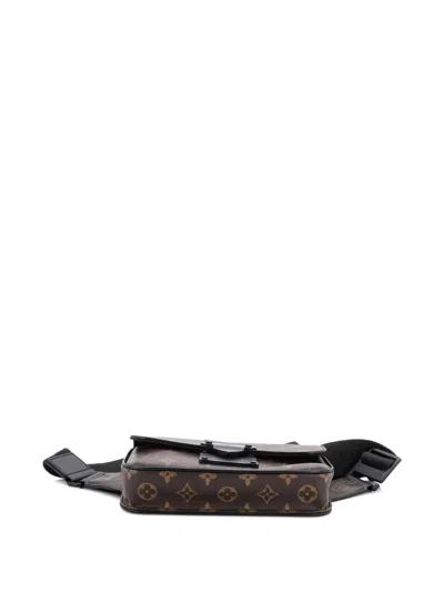 Pre-owned Louis Vuitton S Lock Sling Bag Macassar Monogram Canvas Belt Bag In Brown