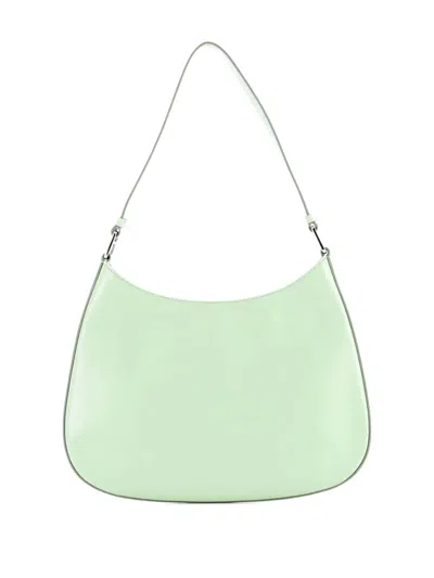 Pre-owned Prada Cleo Shoulder Bag Spazzolato Leather Medium Hobo Bag In Green