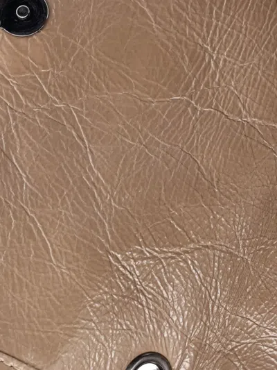 Pre-owned Saint Laurent Niki Chain Flap Bag Matelasse Chevron Leather Baby Shoulder Bag In Neutral