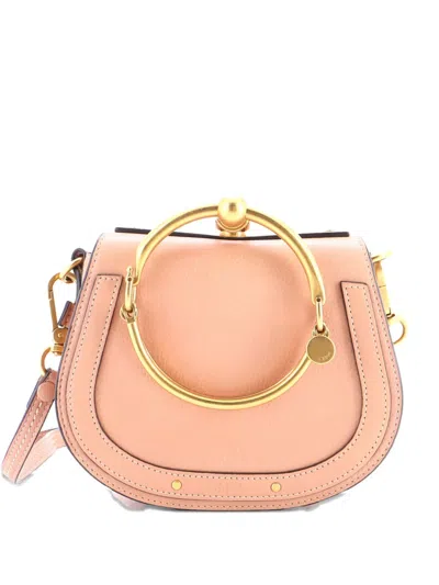 Pre-owned Chloé Nile Leather Small Crossbody Bag In Pink