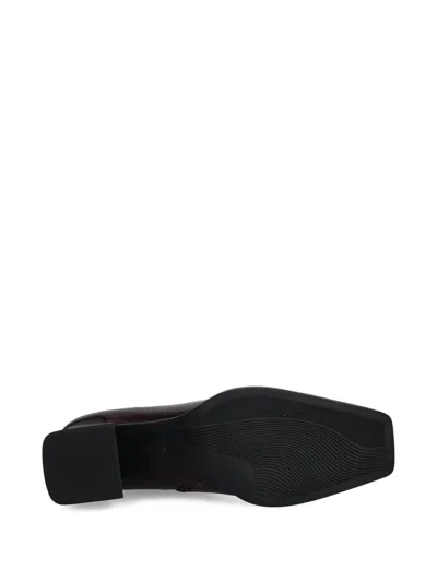 Vagabond Heeled Ankle Boots In Red