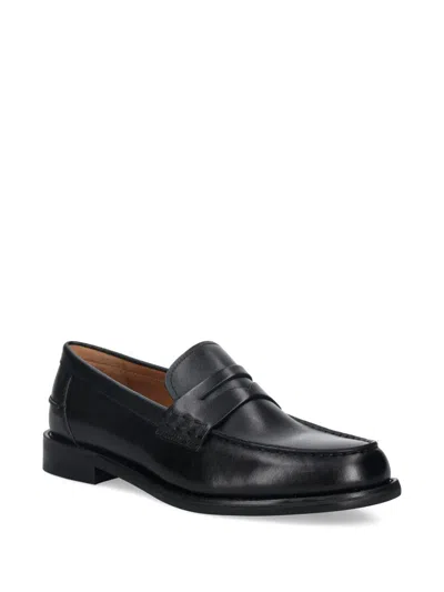 Vagabond Steven Strap Loafers In Black