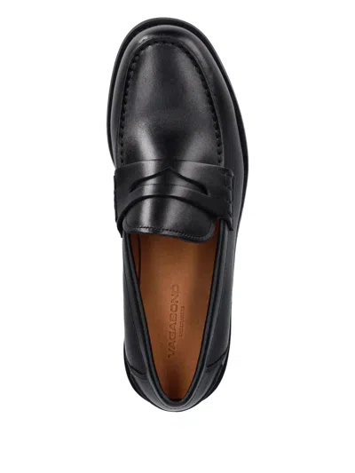Vagabond Steven Strap Loafers In Black