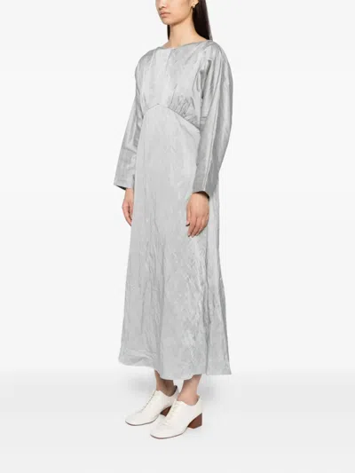 Yeareast Boat-neck Dress In Gray
