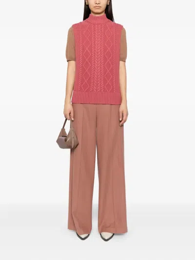 Varley Joilette Rollneck Vest In Pink