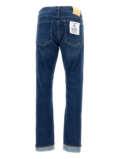 Tela Genova Buttoned Trousers In Blue