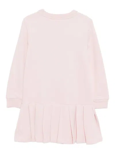 Lacoste Logo-embroidered Dress In Pink