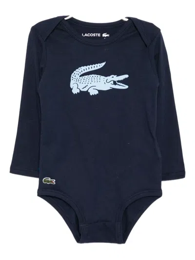 Lacoste Logo-embroidered Tracksuit Set In Blue