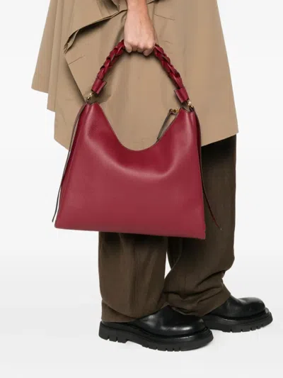 Coccinelle Medium Boheme Tote Bag In Red