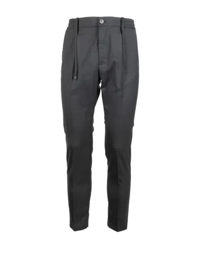 Cruna Mitte Drawstring Trousers In Gray