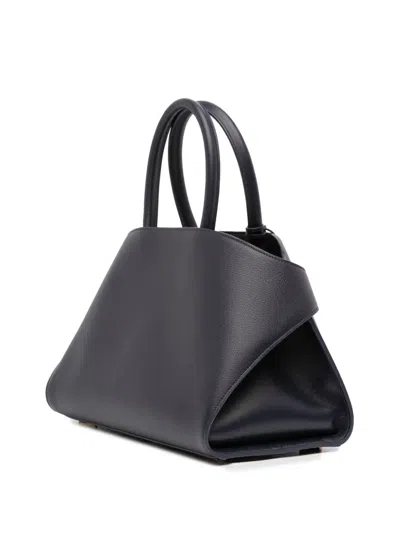 Pre-owned Ferragamo 2010-2025 Small Leather Hug Satchel In Black