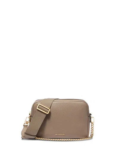Michael Kors Bryant Medium Pebbled Leather Camera Crossbody Bag In Brown