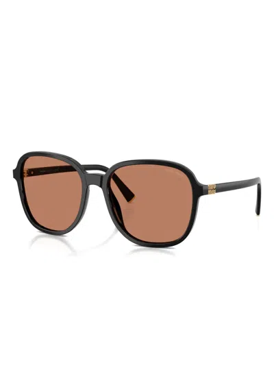 Miu Miu Woman Sunglass Mu B01sf In Brown