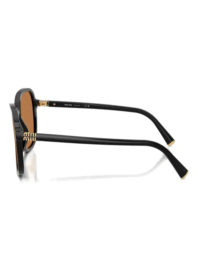 Miu Miu Woman Sunglass Mu B01sf In Brown