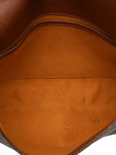 Pre-owned Louis Vuitton 2000 Monogram Musette Tango Short Strap Shoulder Bag In Brown