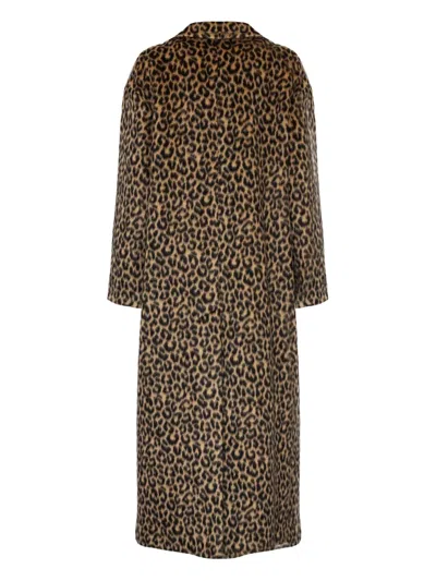 Tagliatore Carine Spotted-pattern Sinlge-breated Coat In Animal Print