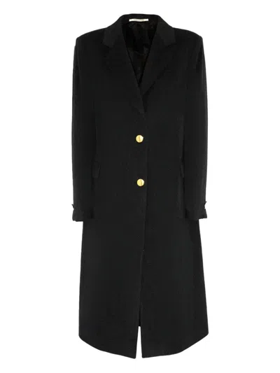 Tagliatore Amanda Button Single-breasted Coat In Black