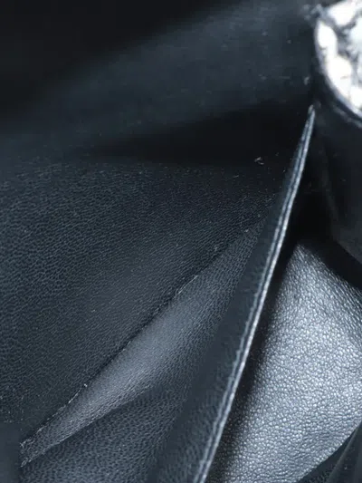 Pre-owned Chanel 2002-2003 Medium Classic Tweed Double Flap Shoulder Bag In Black