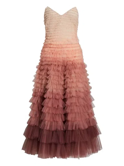 Ralph Lauren Ruffled Dress In Pink