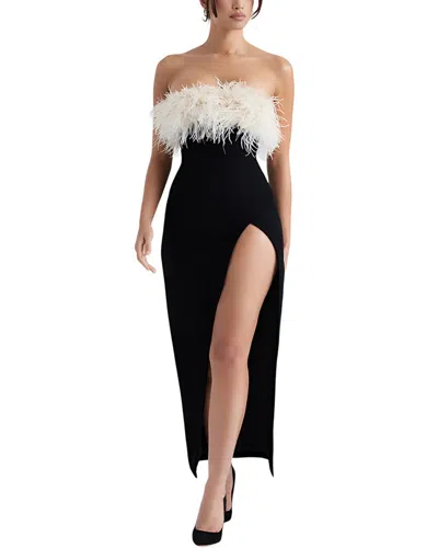 Adele Berto Midi Dress In Black