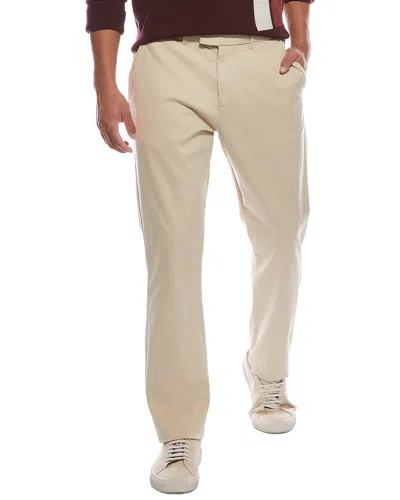 Ted Baker Heavy Stretch Cotton Twill Chino Pants In White