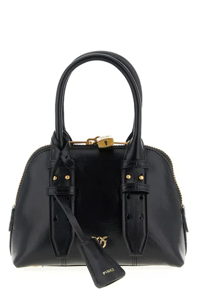 Pinko 'bowling Mini' Handbag In Black