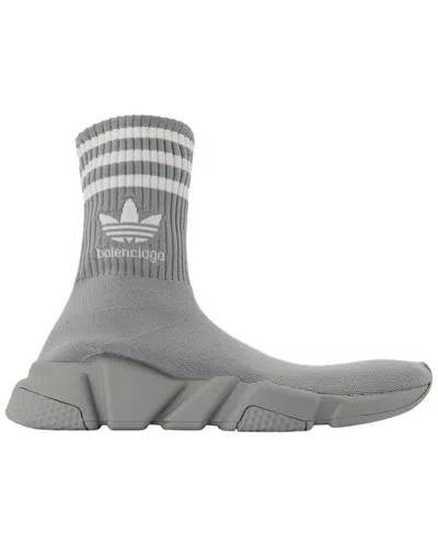 Balenciaga Women's Polyester X Adidas Speed Lt Sneaker (authentic Pre-loved) In Gray