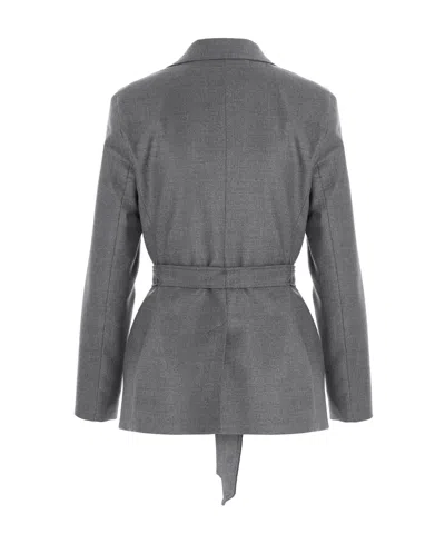 Weekend Max Mara Wool Jacket In Gray