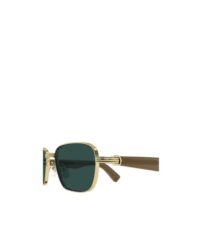 Cartier Rectangular Sunglasses In Gold