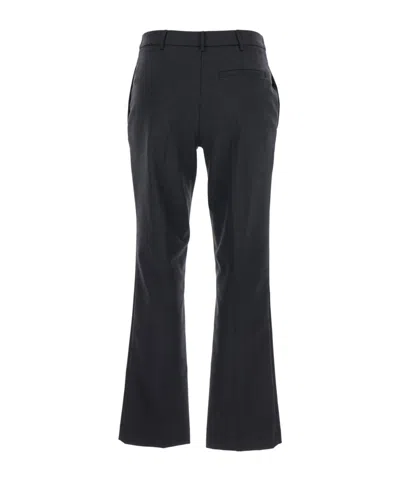 Merci Belted Straight-leg Pants In Black