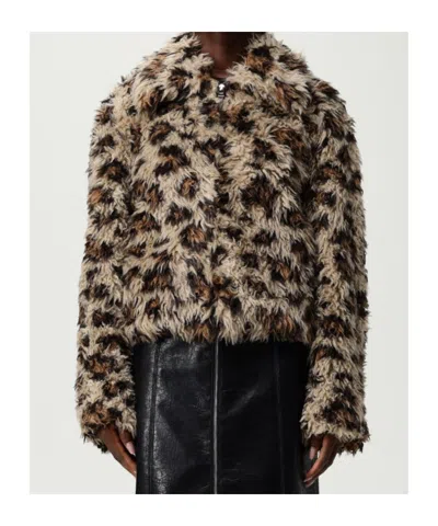 Msgm Leopard-print Jacket In Multi